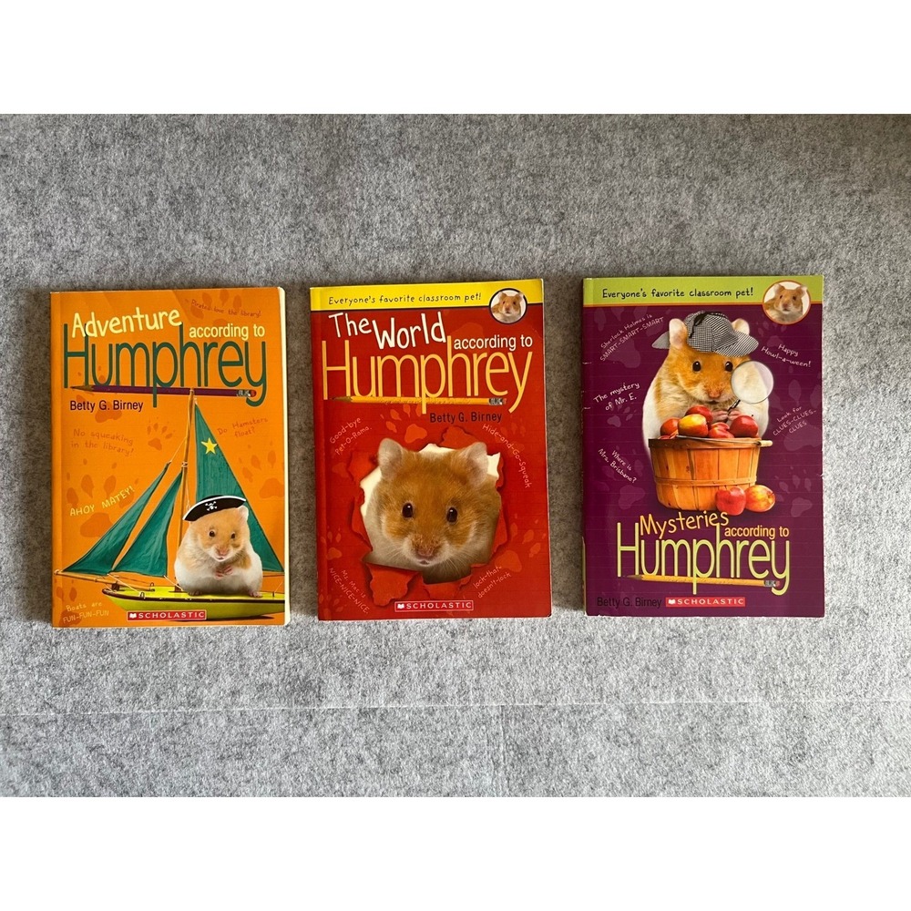 3x According to Humphrey Books by Betty Birney - Middle Grade Kids Chapter Books